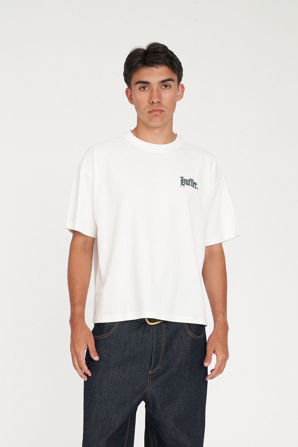 Huffer Block Crop Tee