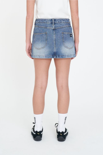 Huffer Denim Mini Skirt