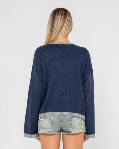 Rusty Rider Relaxed Crew Neck Knit