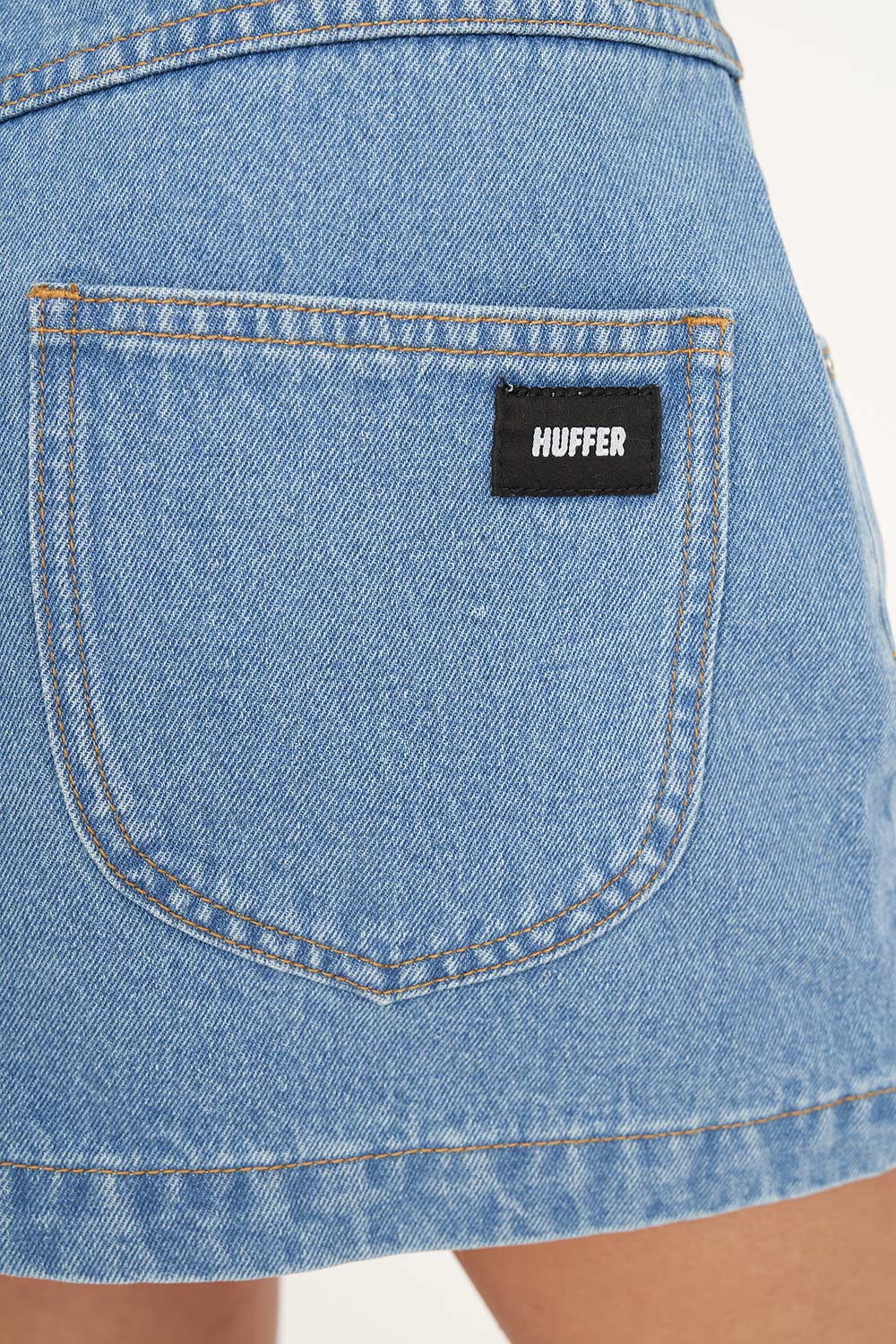 Huffer Denim Mini Skirt