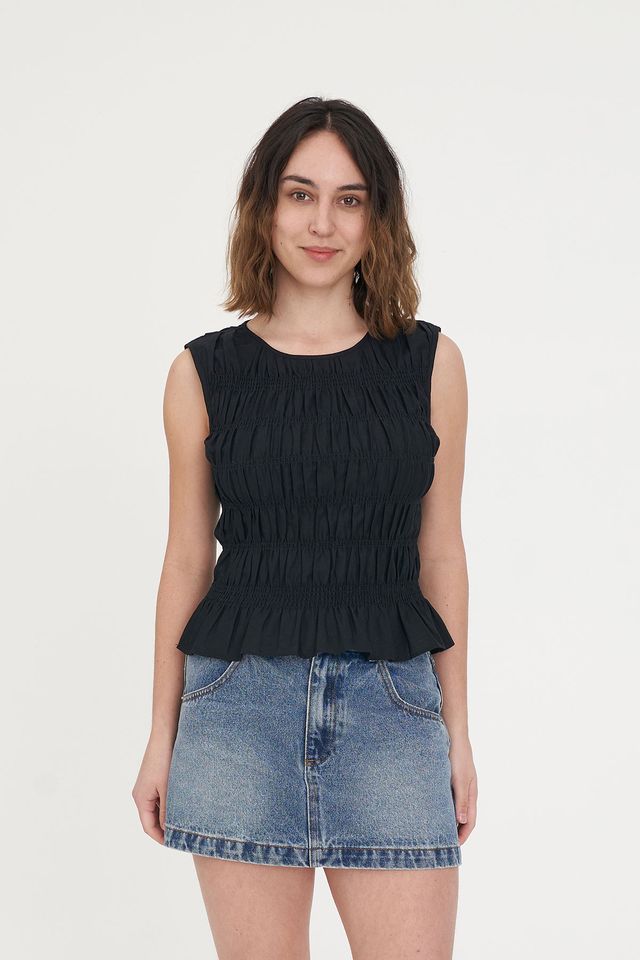 Huffer Lin-in Bridget Top