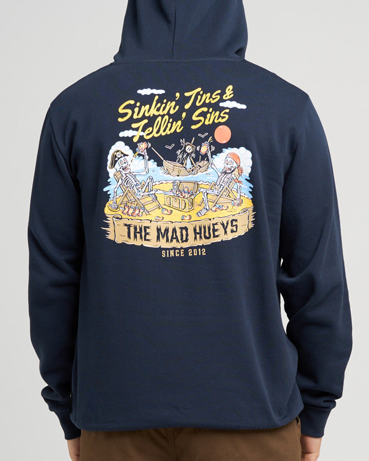 The Mad Hueys Sinkin Tins Hooded Pullover