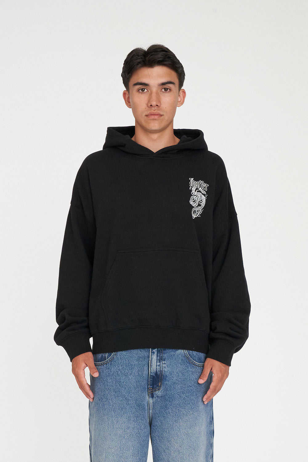 HUFFER SUB CROP HOOD 350/VIPER BLACK