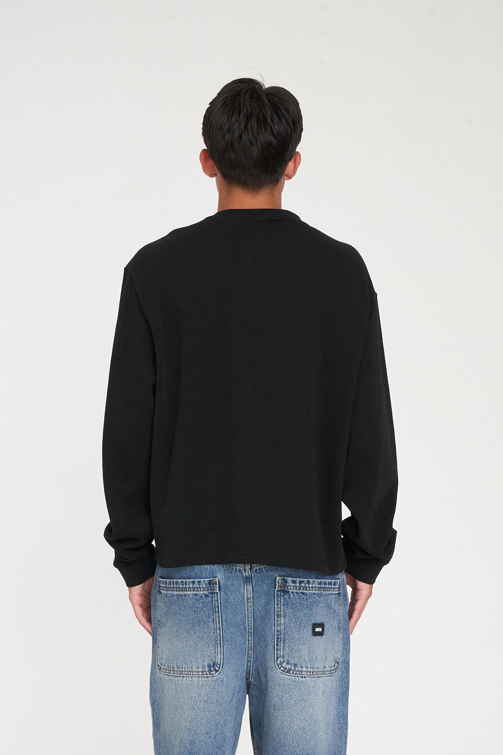 Huffer Crop Waffle LS Sup Tee