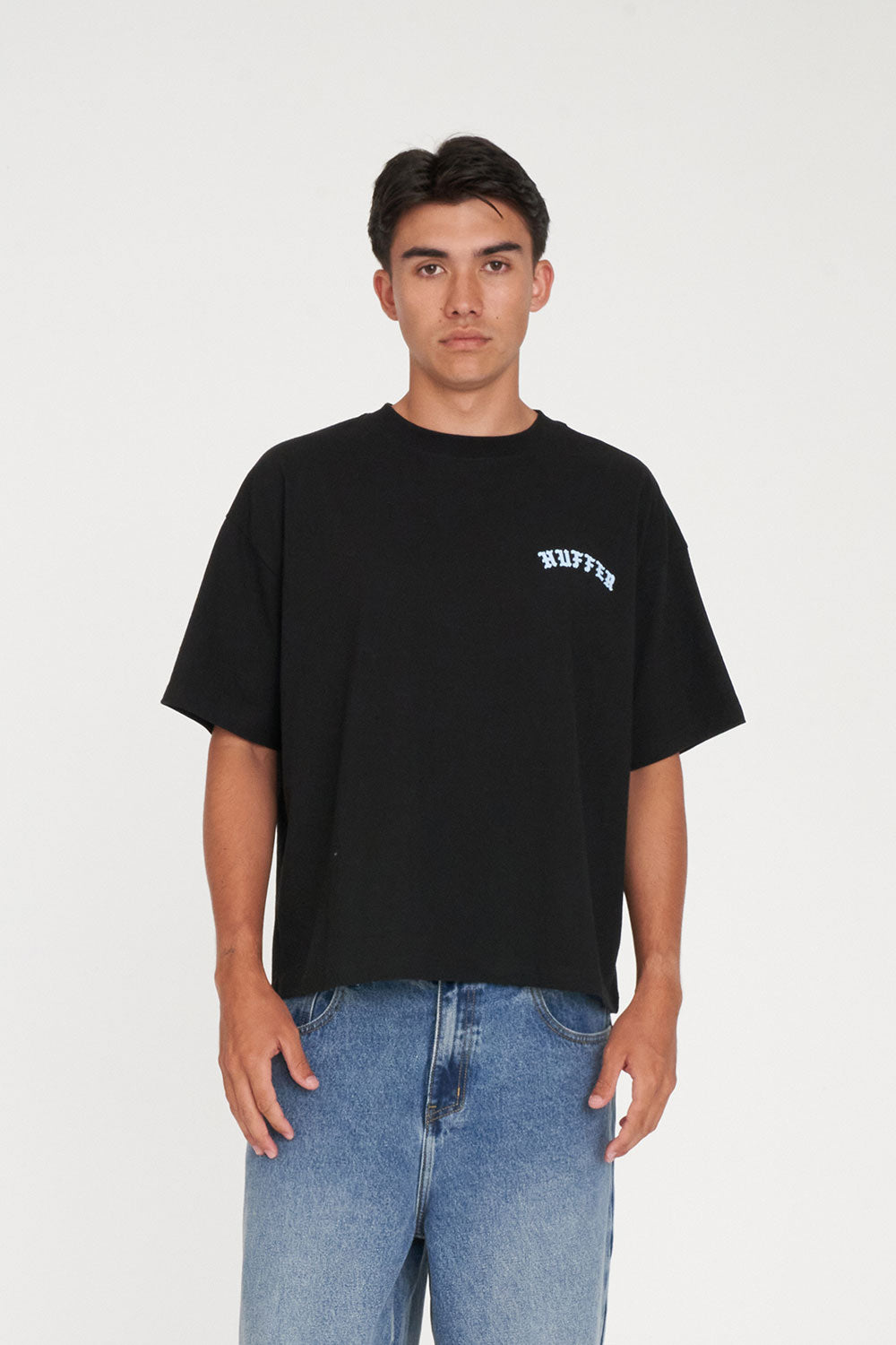 Huffer Block Crop Tee
