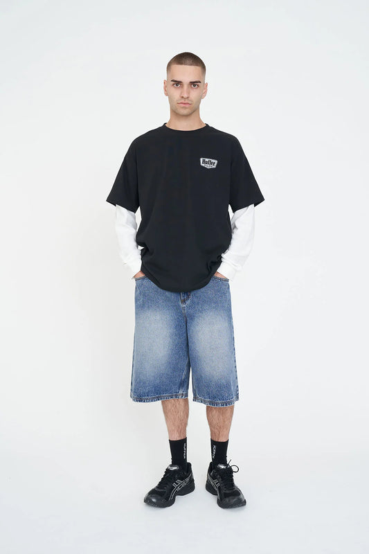Huffer Layered Block L/S Tee