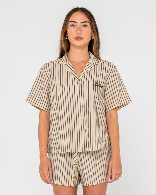 Rusty Sandy Stripe Short Sleeved Shirt