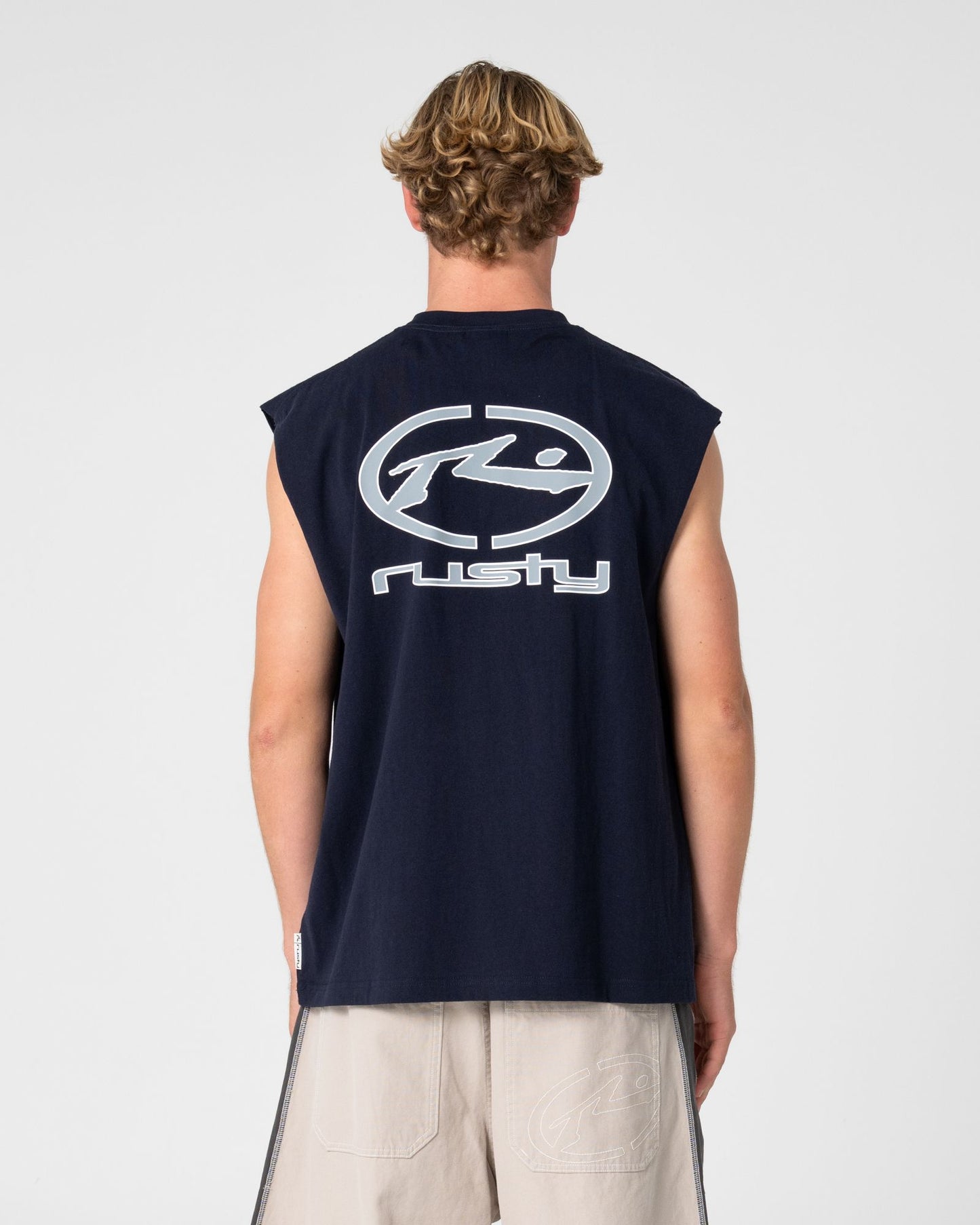 Rusty Turbo Muscle - Navy Blue OR Ecru Marble