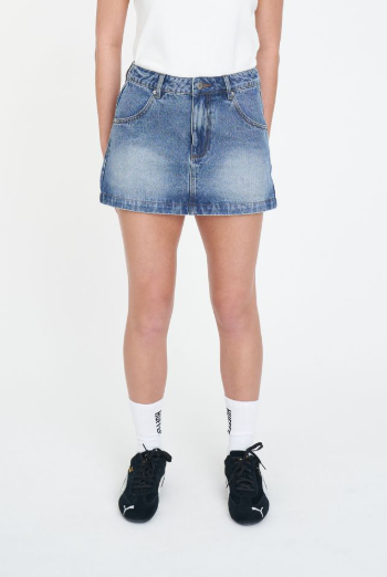 Huffer Denim Mini Skirt