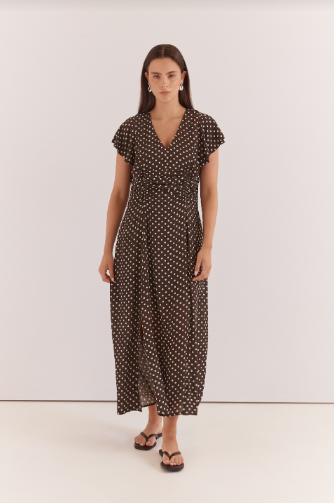 Sass Elba Ruched Waist Dress