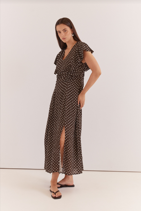 Sass Elba Ruched Waist Dress