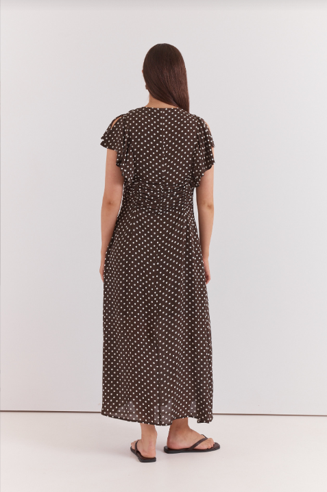 Sass Elba Ruched Waist Dress