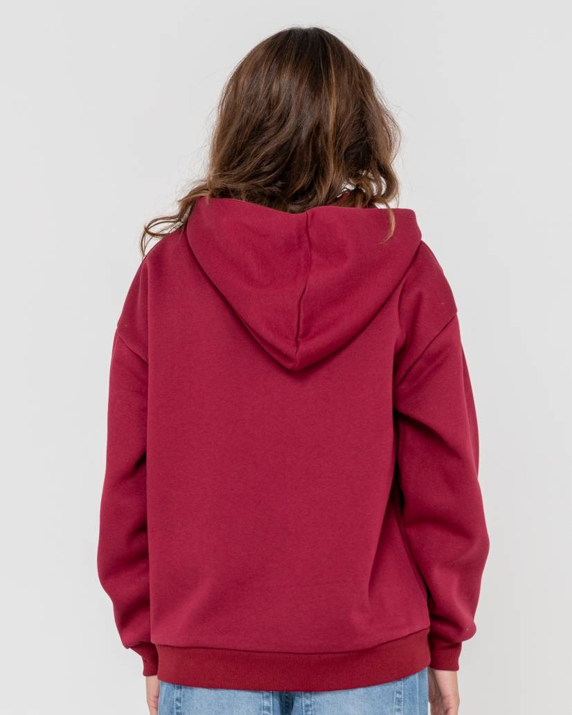 Rusty Flip Mommy Oversized Zip Hooded Fleece