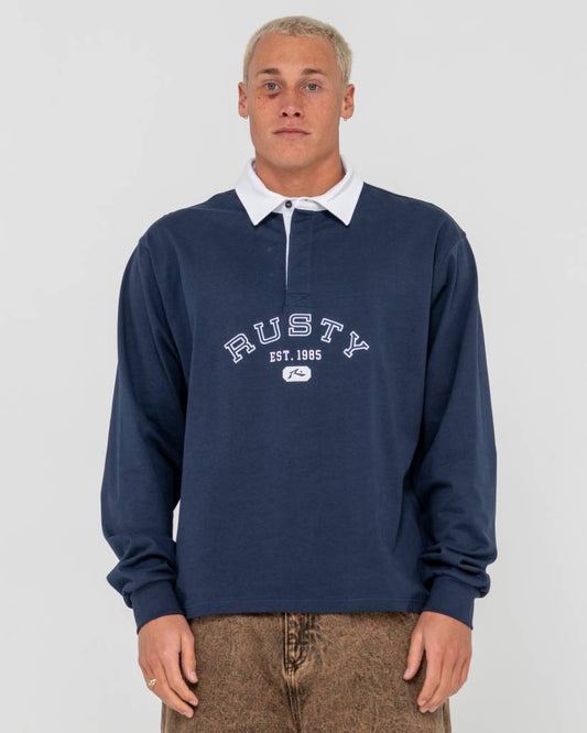 Rusty Rugby Top Navy