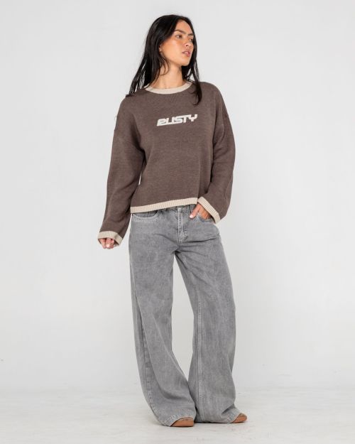 Rusty Rider Relaxed Crew Neck Knit