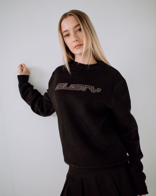Rusty R Essential Oversized Crew Fleece