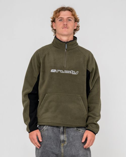 Rusty Blizzard Quarter Zip Polar Fleece