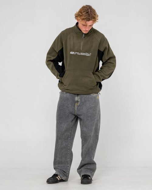 Rusty Blizzard Quarter Zip Polar Fleece