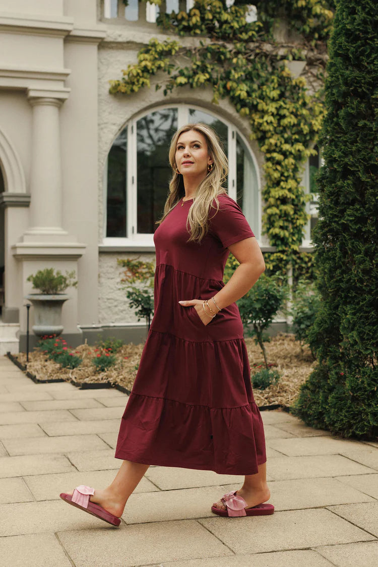 Homelee Kendall Dress Merlot