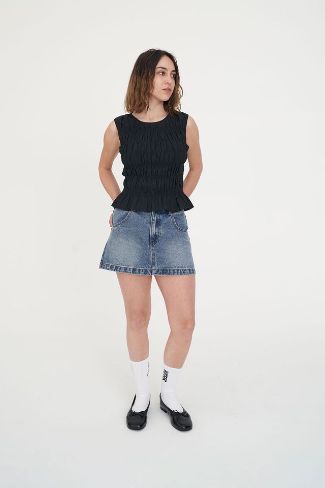 Huffer Lin-in Bridget Top